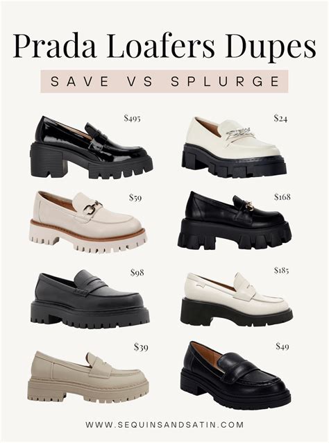 prada platform dupes|prada loafers look alikes.